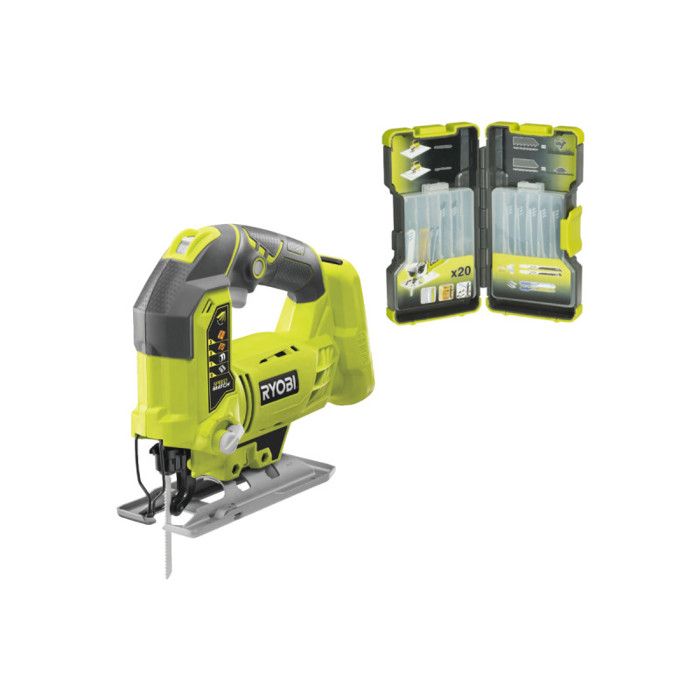 Pack RYOBI Scie sauteuse pendulaire R18JS 0 18 V One+ sans batterie ni chargeur Coffret de20 lames panachées bois et métal 75 - vue 2