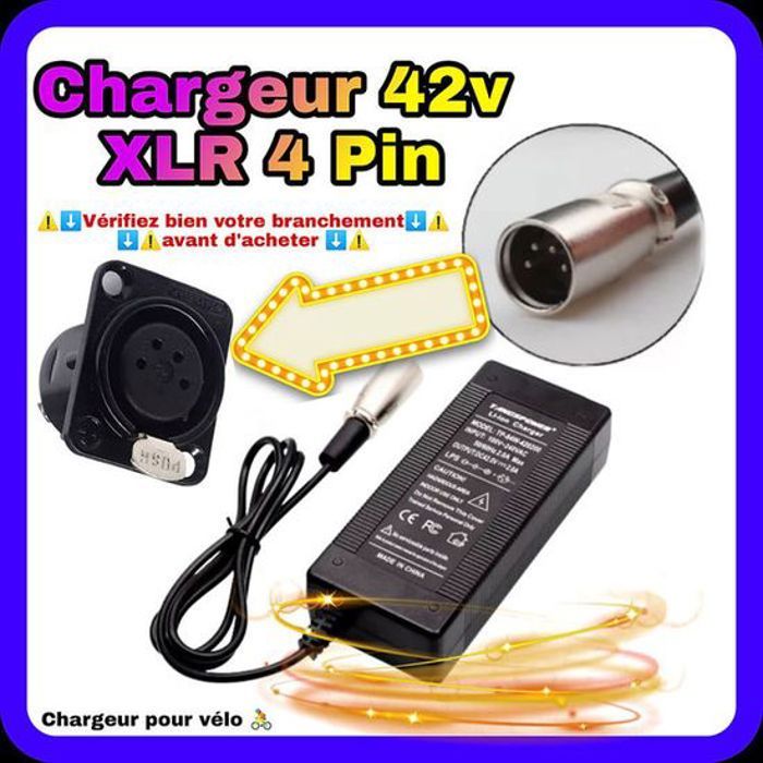 Câble De Charge Vélo électrique – Connecteur XT90 Vers Prise CA – Pour Batteries 36V, 48V, 72V – Longueur 200 Mm - 11