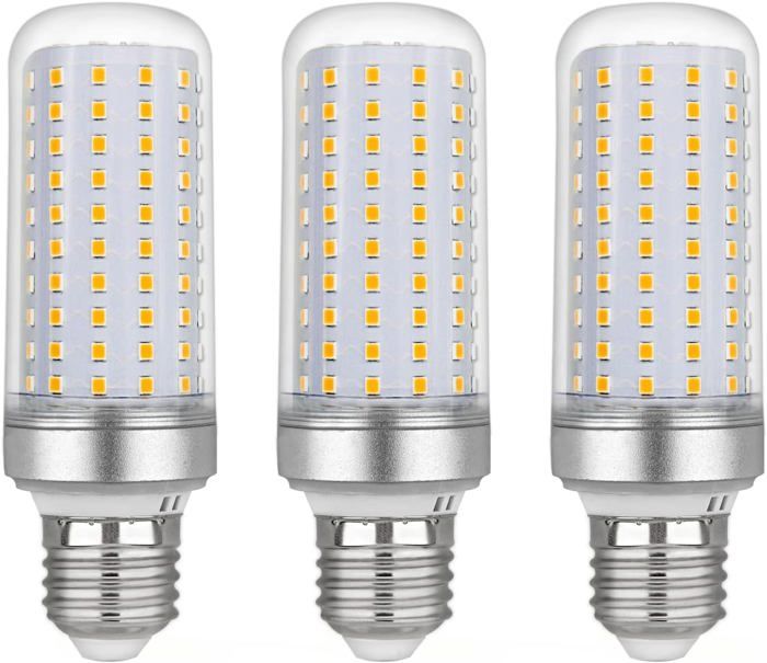 Ampoule Led E27 Maïs 20W AC220V 2200LM Blanc Chaud 3000K Non Dimmable pour Plafonniers Lampes de Table et Lampadaires 3pcs