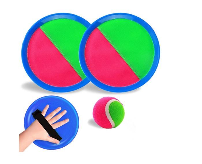Jeu de lancer de balle, raquettes à disque autocollantes, jouet de tennis, lancer et attraper une balle, jeu de balle de sport