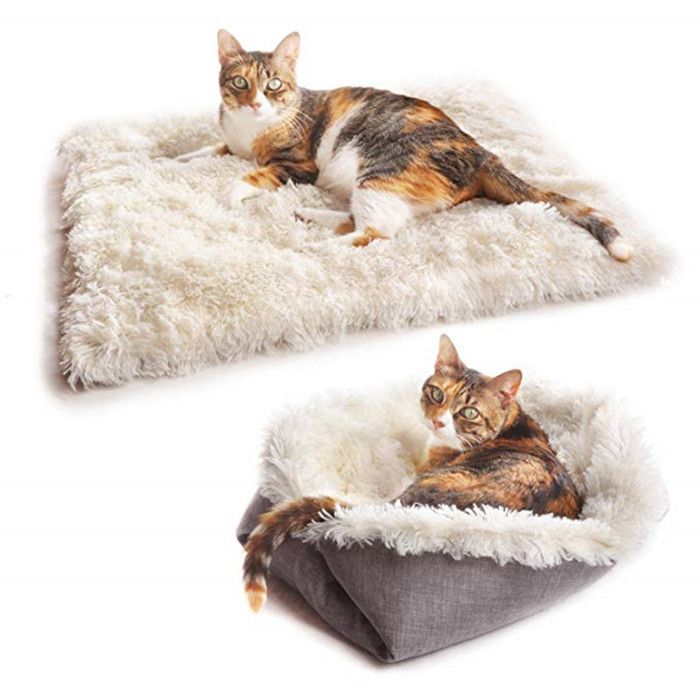 Meilleurs prix pour zhan-Panier Chaton Panier Chat Moelleux Pliable Panier Chiot Coussin pour Chat Lavable Lit pour Chat Coussin Chat Doux et