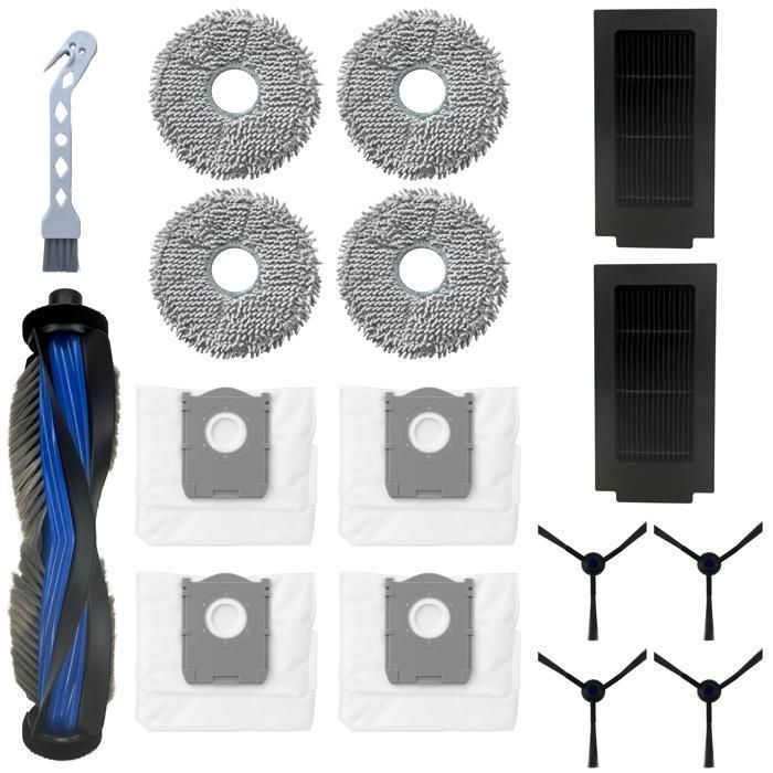 Kit Accessoires Pour Ecovacs Deebot T50 Pro Omni / T50 Max Pro Omni / T50 Omni - 18 Pièces (Brosses, Chiffons, Filtres Kit Accessoires Pour Ecovacs Deebot T50 Pro Omni / T50 Max Pro Omni / T50 Omni - 18 Pièces (Brosses, Chiffons, Filtres