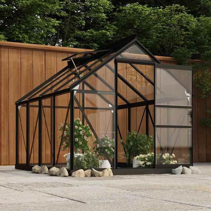 BONNIE® Serre De Jardinage Remplacement de verre de serre 16 pcs verre trempé - Grand Espace Serre Exterieur EU929498