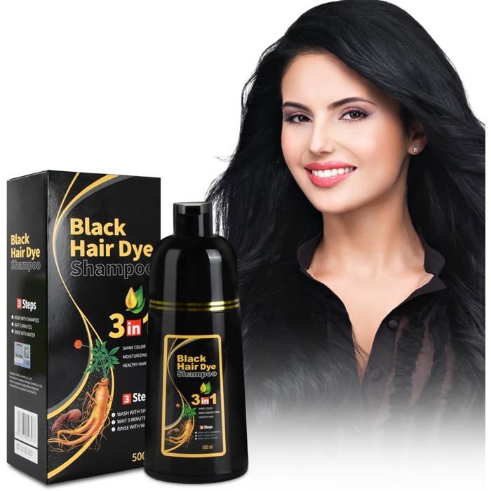 Teinture Cheveux 3-en-1 Nova - Soin, Shampooing, Coloration Naturelle Rapide, 100/200 Ml, Neuf