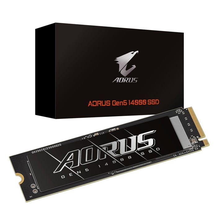 GIGABYTE AORUS Gen5 14000 SSD .2 PCI Express 5.0 NVMe 3D TLC NAND