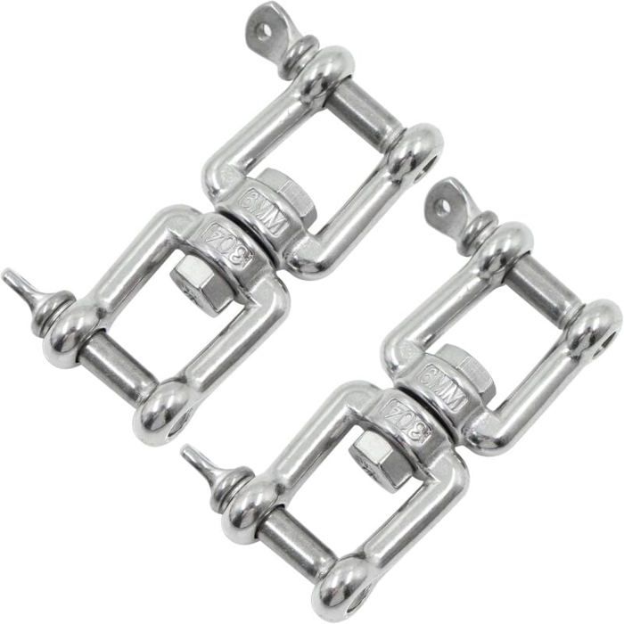 Anneau Pivotant Inox 304 – Rotation 360°, Antinœuds, Résiste à La Corrosion, Polissage électrolytique, Pour Extérieur