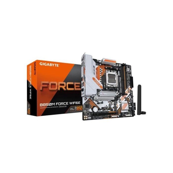 GIGABYTE B850M FORCE WIFI6E Carte Mère – Compatible avec les processeurs AMD Ryzen série 9000 VRM numérique 8+2+2 phases jusqu - vue 9