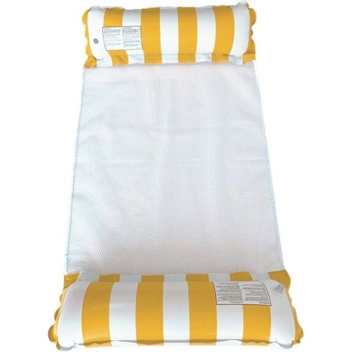 Gonflable Hamac Flottantes pour Piscine Lit Gonflable Compact Portable Tapis de Piscine Chaise