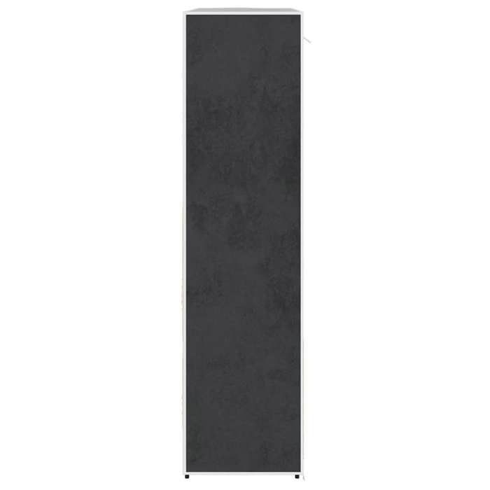 Maison SoldesArmoire à vitrine（Cabinet/Armoire Placard）- Armoire avec compartiments et tiges 45x150x176cm Noir Moderne262015