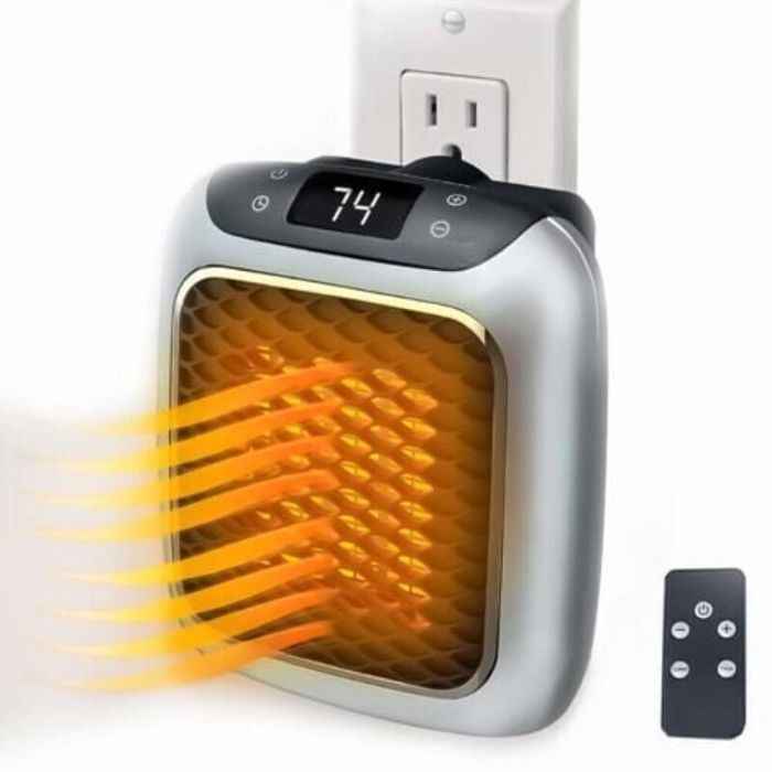 Chauffage dappoint - JORMFTTE - 800W - Céramique - Thermostat réglable - Télécommande