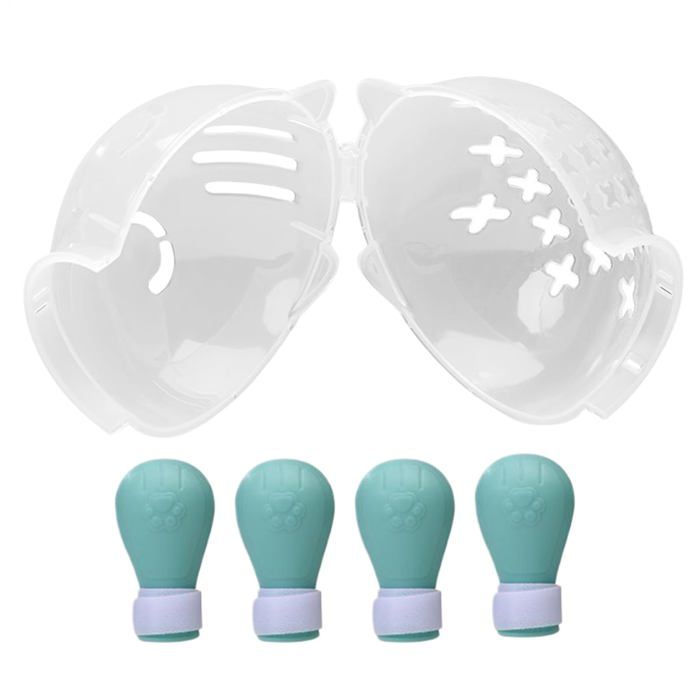 Muselière pour chat - 1pc Balle de toilettage anti-rayures pour bain coupe vétérinaire et voyage Cuneary
