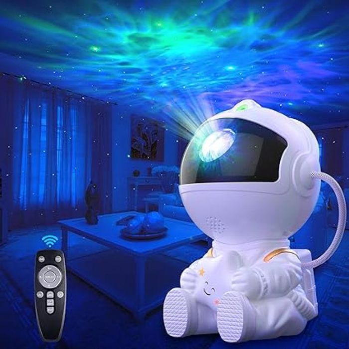 chiatto Astronaute Projecteur Ciel étoilé 8 Modes Nébuleuse Galaxy Avec Télée Rotation à 360° Veilleuse pour s GOMMETTE