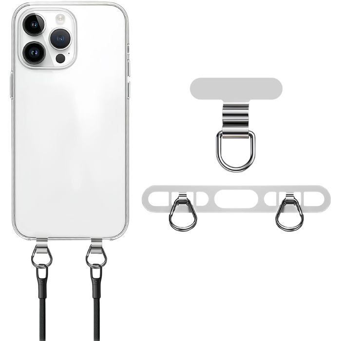 Patch pour Cordon de Téléphone Portable2PCS Téléphone Cordon PatchMétal Patch