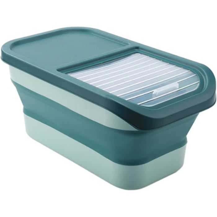 Conteneur croquettes chien 20kg boîte de stockage résistante à lhumidité et moisissure avec tasse et pelle incluses. - Ver - Vert