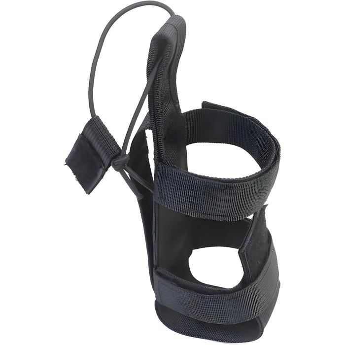 Porte-Bouteille Extérieur en Nylon Tissé Housse Gourde Sport Outdoor Fixation Ceinture et Sac Accessoire Randonnée Camping Noir
