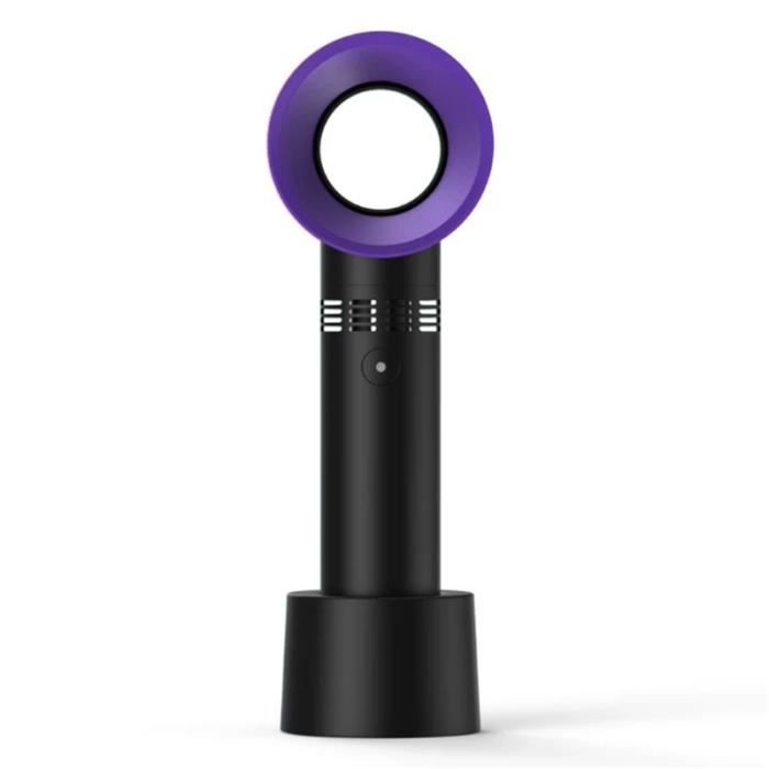 ThreeH Mini ventilateur pour cils Ventilateur électrique sans pale USB portable et rechargeable avec 3 vitesses de vent et support en T pour les ongles secs et les journées chaudes,Rouge