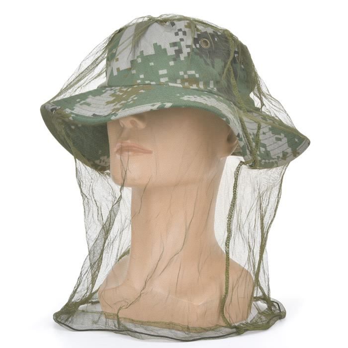 chapeau en filet anti-poussière 5 pcs en plein air anti-poussière respirant anti-moustique chapeau en maille prévention