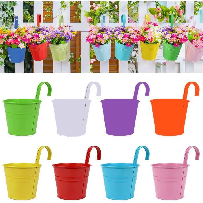 Pot de fleurs suspendu au plafond, support de plante suspendu, pots de plantes d'intérieur, suspension pour plantes murales/fenêtres, jardin d'herbes aromatiques, bois et métal (taille : 140 x 25 x 15