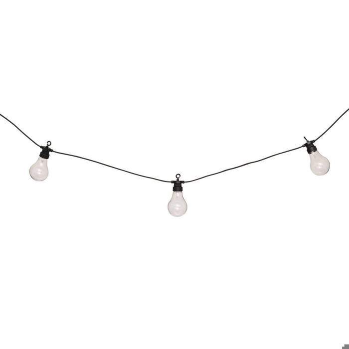 Guirlande LED solaire noir L500cm - Atmosphera Créateur dintérieur