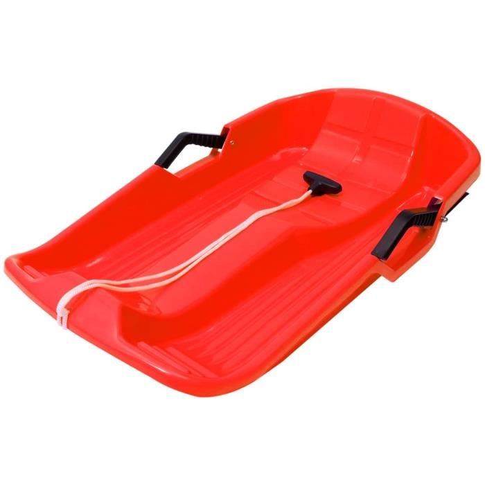 Luge Hornet Bleue Avec Freins – Plastique Résistant Au Froid -28°C, 80x40x11,5 Cm – Fabriquée En Europe (Pologne)
