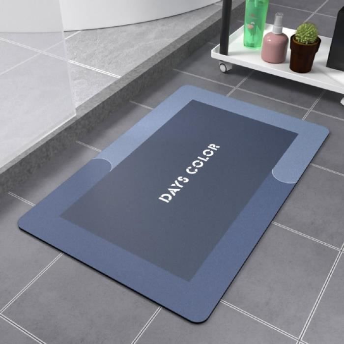 Tapis de bain à séchage rapide Tapis de douche en terre de diatomées