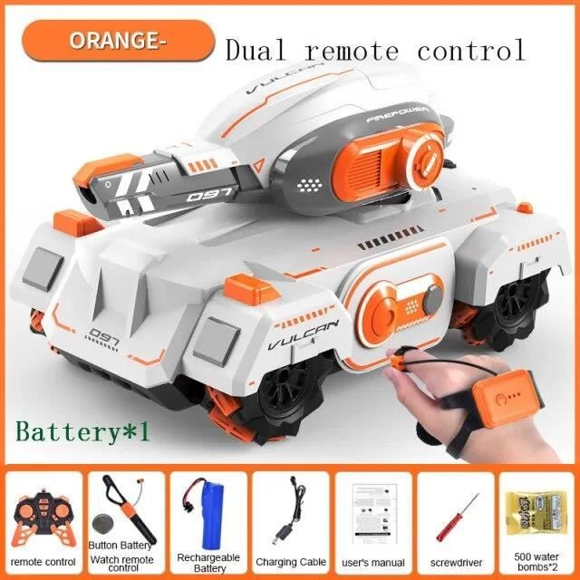 Char RC Mini 6,8 Cm – Télécommande Facile, ABS Solide, Batterie Rechargeable – Jouet STEM Pour Enfants, Intérieur/Extérieur