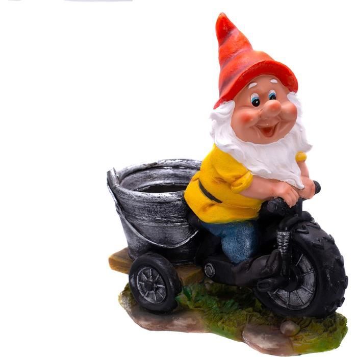 Nain De Jardin VINGVO - Figurine Gnome Rétro En Résine - Décoration D'extérieur Colorée