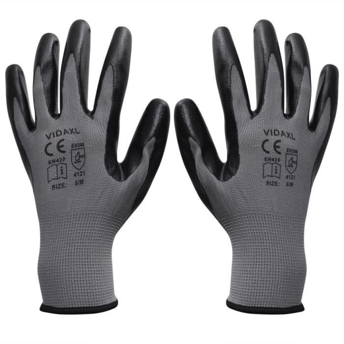 3 Paire Nylotex Taille 9 Gants De Protection Travail Gants Mécanicien Gants