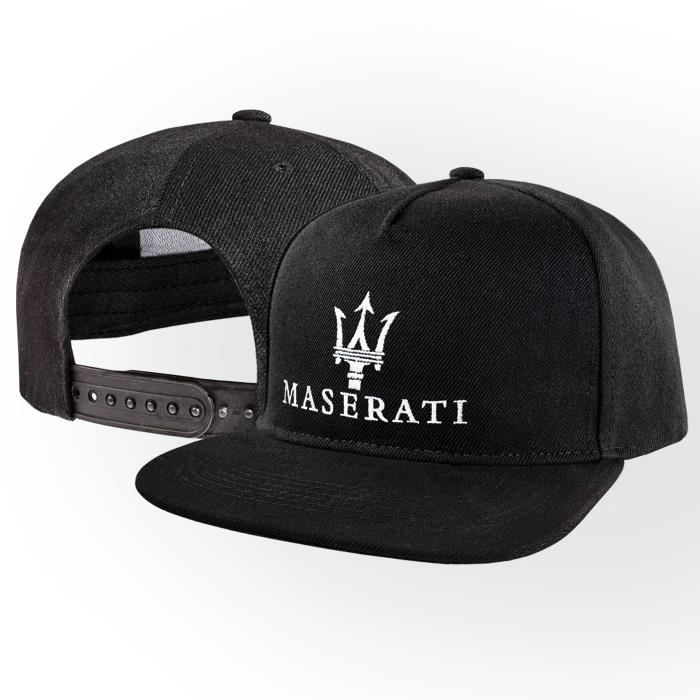 Maserati Casquette de Baseball 3D BRODE ARGENT Logo Auto Voiture Noir  Réglable Chapeau Cap pour Homme Femme Cadeau Accessoires Sport Noir -  Cdiscount Prêt-à-Porter