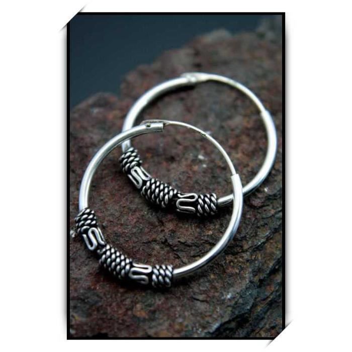 Argent Sterling Carrée haute poli Boucles d/'oreilles Créoles