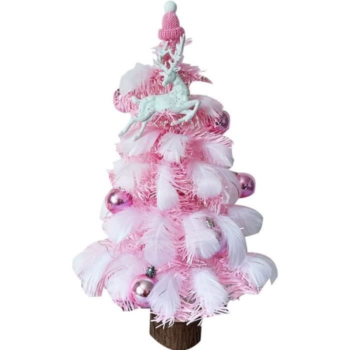 Mini arbre de Noël avec neige artificielle,givre,artisanat de Noël