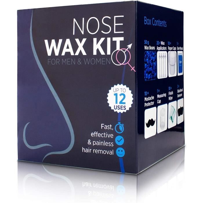 Kit de cire nasale Élimination des poils du nez Épilateur de poils