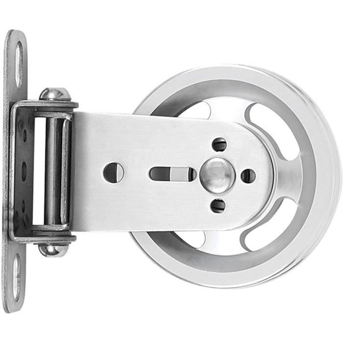 Poulie Universelle En Aluminium Pour Machine à Câble – 360° Rotative, Silencieuse, Anti-rouille, Diamètres 73 à 114 Mm
