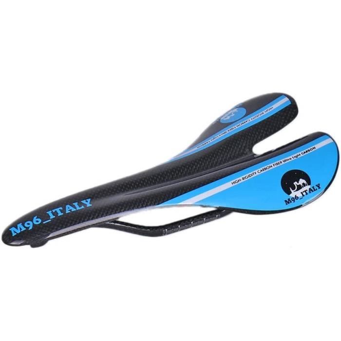 Selle de course synthétique noire légère de 35,6 à 46,7 cm