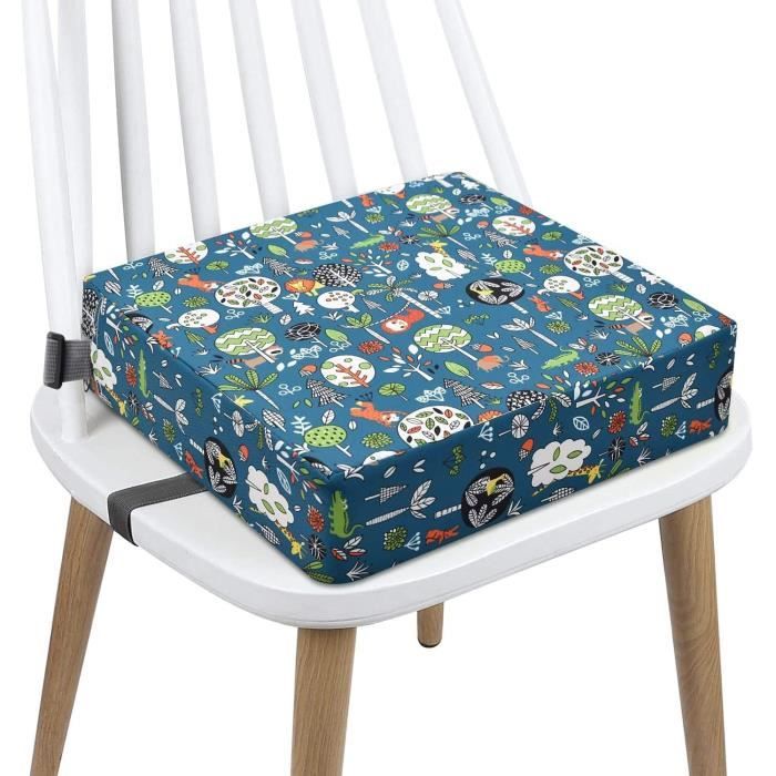 Coussin Rehausseur De Chaise Pour Enfant - Lavable, Antidérapant - Motif Dessin Animé - 43,5 X 38 X 5 Cm