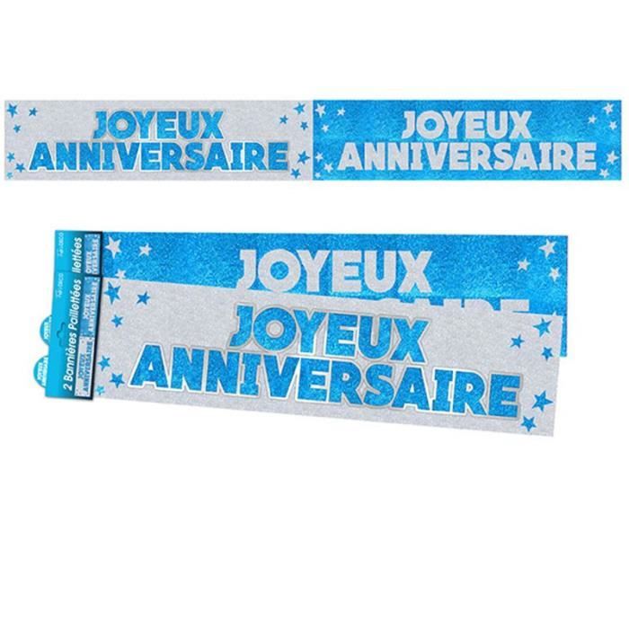 Banniere Joyeux Anniversaire Bleue Bleu Turquoise Ciel Cdiscount Maison Banniere Joyeux Anniversaire Bleue Bleu Turquoise Ciel Cdiscount Maison