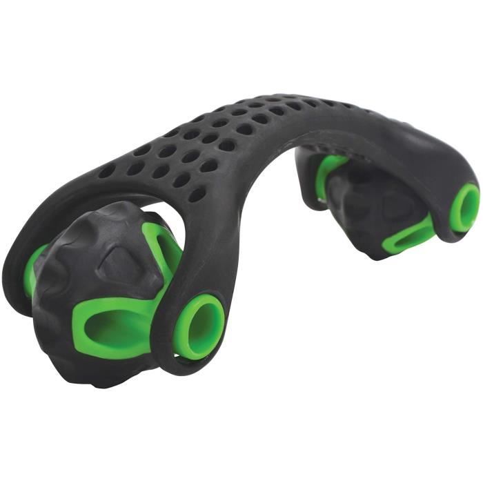 Schildkröt Fitness rouleau de massage 19 cm en polypropylène noir/vert