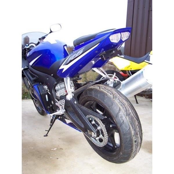 Support de plaque dimmatriculation de moto XX eCommerce pour Yamaha YZF-R6 R6 2006-2016 2007 2008 2009 2010 2011 2012 2013 2014 2015 