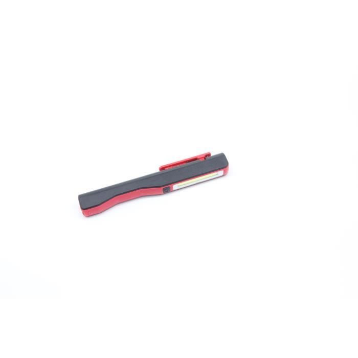 Lampe Torche - HLT-N86-A - Rouge - Rechargeable - 160 m portée - 3 modes déclairage