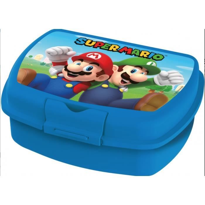 Super Mario Sandwich box, boite a gouter Mario pour enfants , boite à repas
