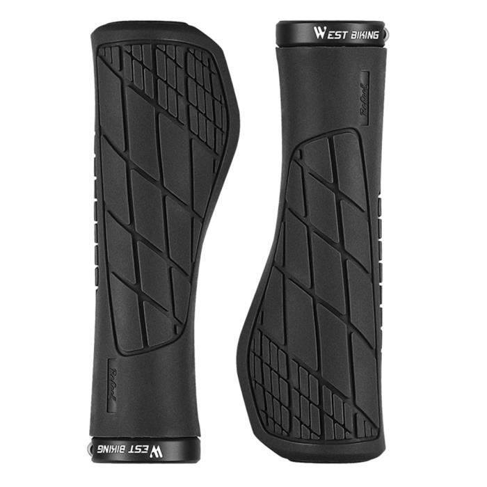 Poignées De Vélo Enfants Ergonomiques Antidérapantes - Paire Caoutchouc Souple 120mm