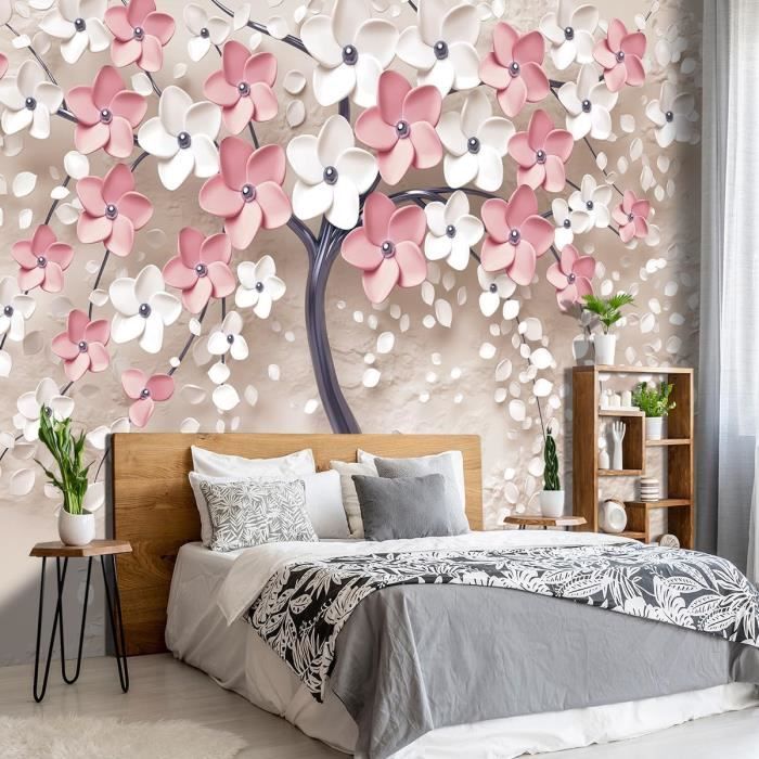 Décoration murale turquoise pour chambre à coucher, 3 pièces, art mural sur toile, impression de roses