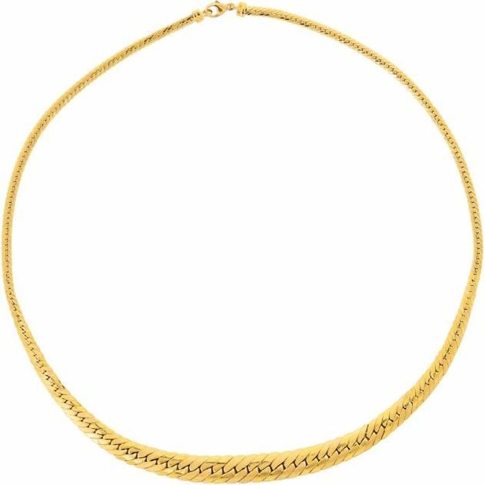 Collier Chaine Or 18 Carats 750/000 Jaune Maille Corde - 50cm - 1