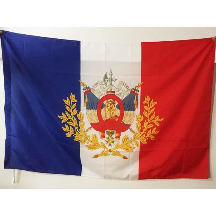 Drapeau France Armoiries 3ème république 150x90cm - français emblème 1898