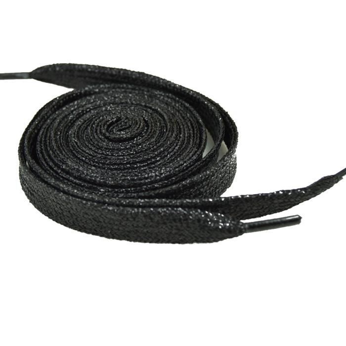 lacet noir plat