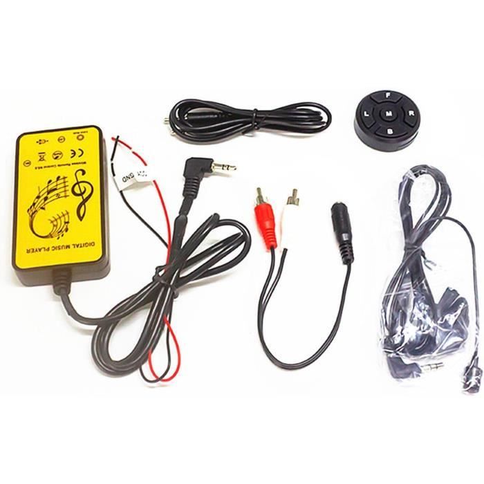 VOANZO Décodeur Audio Bluetooth 5.0 - FM, USB, SD, MMC Avec Télécommande