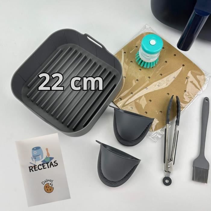 Kit Accessoires Cosori Air Fryer 8,5L - 25 Pièces (moules Silicone, Grilles, Brochettes) - Compatible CAF-R901-AE - Lavable Au Lave-vaisselle