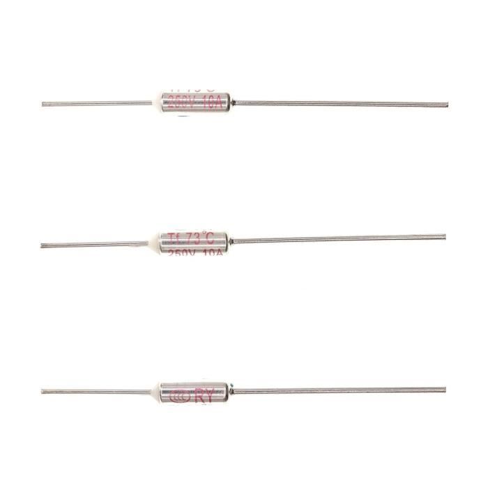 YINETTECH 10 Pièces Fusible Thermique Résistif P1-F 250V 2A 102°C