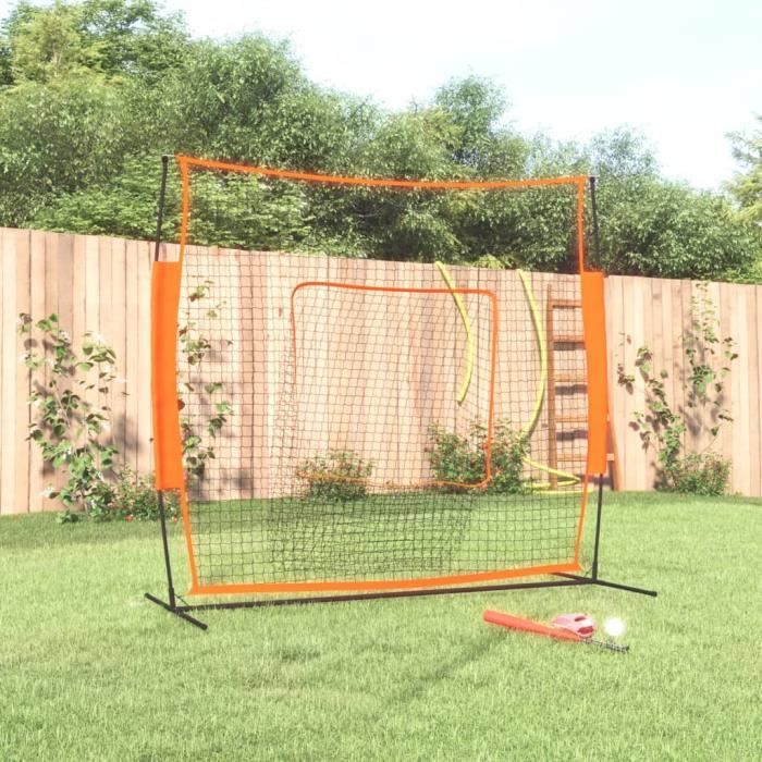 Filet D'entraînement Baseball/softball NQB - 10x15FT - Maille Robuste Noire - Protection Sport