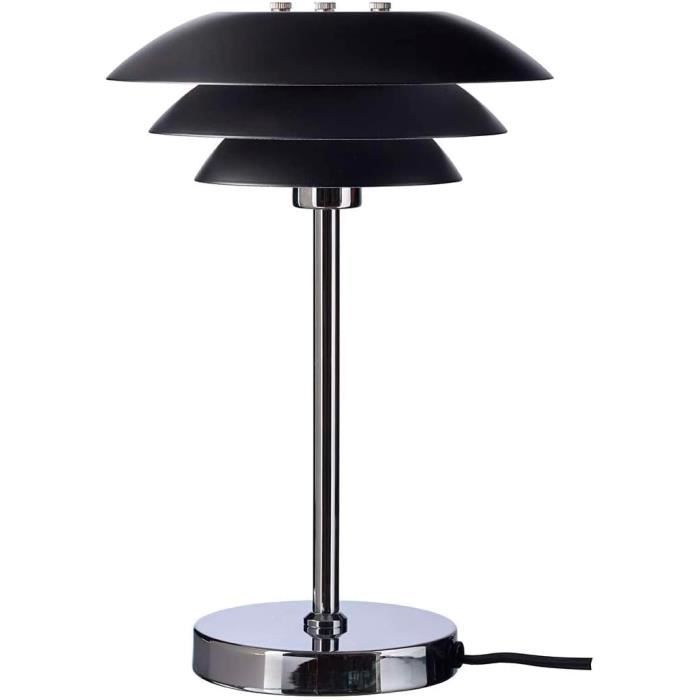 Lampe de chevet ou de table, métal, 38 cm de haut, blanc beige crème Lampe de chevet ou de table, métal, 38 cm de haut, blanc beige crème